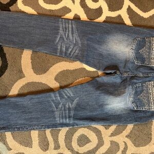 Grace Denim Jeans with White Stitching